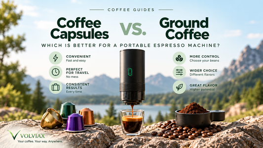 Coffee capsules vs ground coffee for portable espresso machines