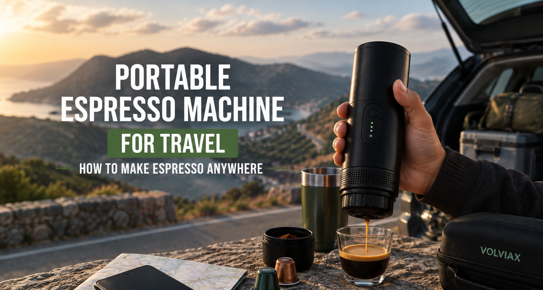 Portable espresso machine for travel by Volviax