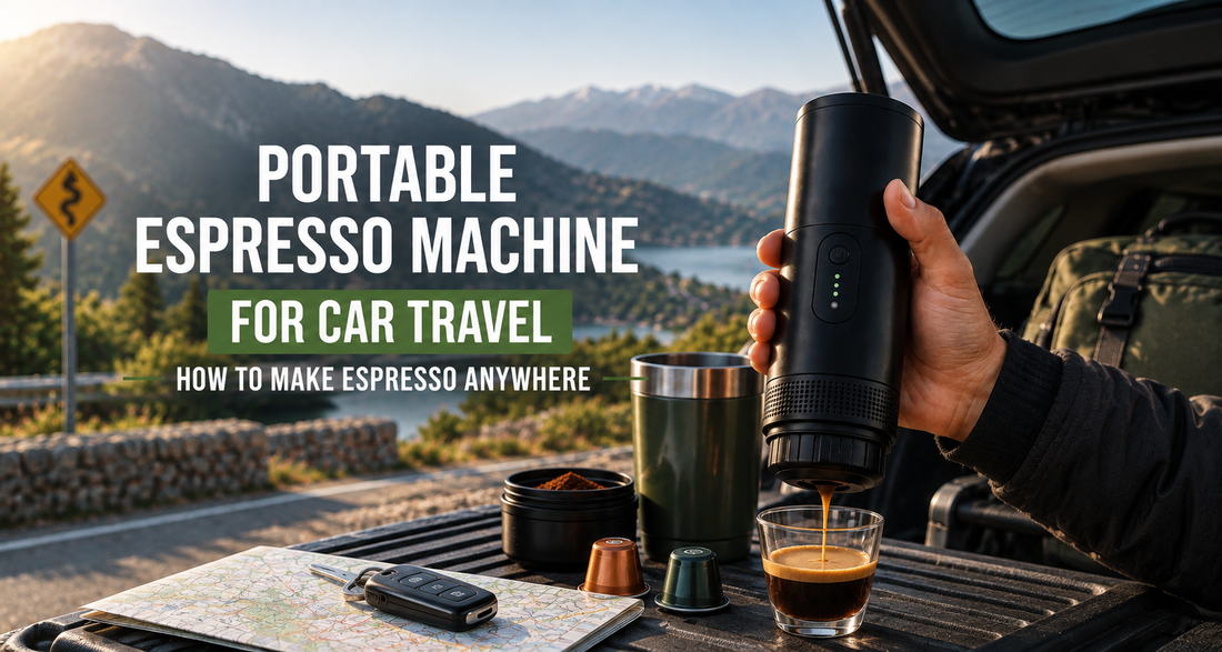 Portable espresso machine for car travel by Volviax