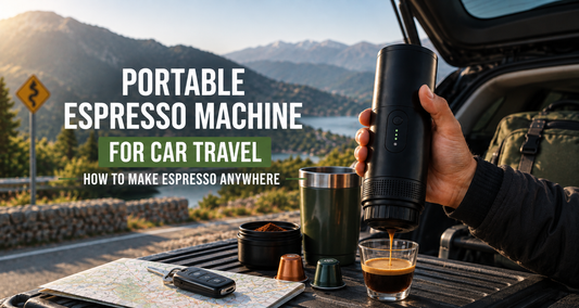 Portable espresso machine for car travel by Volviax
