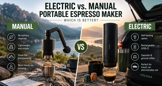 Electric vs manual portable espresso maker comparison